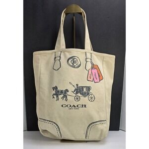 Coach Horse and Carriage Canvas Shopper Tote bag